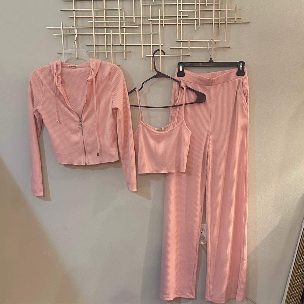 Women's Pink 3-piece set (not pajamas)